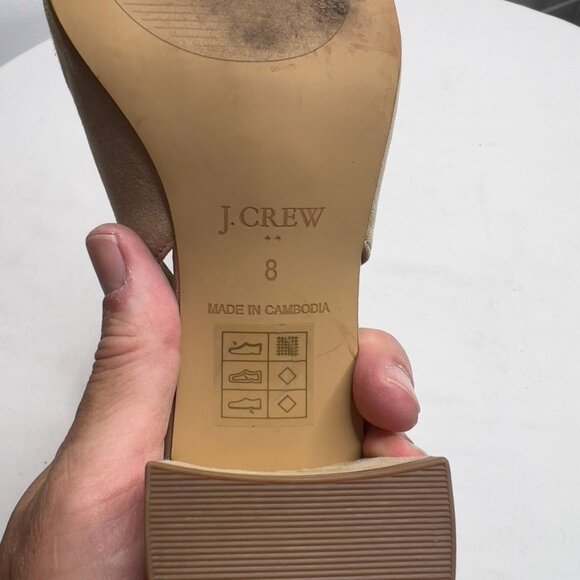 J.Crew Slingback Bow Heels in Saddle Size 8 BJ253 - Picture 11 of 12